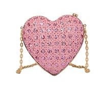 Pjeghbvop Shaped Dinner Bag Fashionable Single Shoulder Purse with Shimmering Embellishments, Suitable for Different Body Types, a