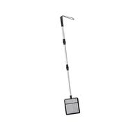 Pjeghbvop Stainless Steel Extendable Waste Scoop, 3 Height Adjustable, for Sand, Litter and Garden Care, Stainless Steel Cat Litter Scoop