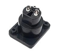 Pjeghbvop Studio Quality 3 Pin XLR Adapter Reinforced Housing with Straight Connector Panel Mount for Clear Transmission Professional XLR Connector