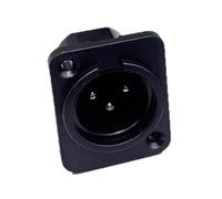 Pjeghbvop Studio Quality 3 Pin XLR Adapter Reinforced Housing with Straight Connector Panel Mount for Clear Transmission Professional XLR Connector