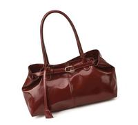 Pjeghbvop Trendy Clutch Bag, Retro PU Leather Handbag, Lightweight Shoulder Bag for Work, Office, Daily Life, Essential PU Handbag, red