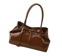 Pjeghbvop Trendy Clutch Bag, Retro PU Leather Handbag, Lightweight Shoulder Bag for Work, Office, Daily Life, Essential PU Handbag, brown