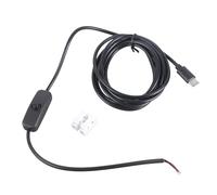 Pjeghbvop Type Create Power Supply Cable 5 V 2 A Output with AC Current, Pre-Tinned, Bare Conclusions for Electronics Companies, USB Lovers, LED Lighting, USB Power Cable Create