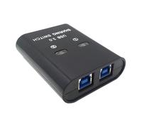 Pjeghbvop USB3.0 Manual Sharing Switching Printer Sharing Device USB Hubs 2 In 1 Out Data Transfer Hubs Converters