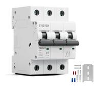 PJERJZN Miniature Circuit Breaker 415VAC 3Pole - for Circuit Breaker for Electrical Systems, Household Appliances and Commercial Equipment 35mm DIN Rail Mount 10-63Amp (20A)