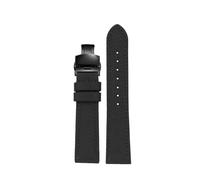 PJFSQAD 18mm/19/20 /21/22/ 23 /24mm Nylon Leather Watchband Fit For Seiko SRPC31J1/Fit For Citizen For Tissot All The Major Brands Mens Wrist(Black Black,22mm)