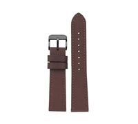 PJFSQAD 18mm/19/20 /21/22/ 23 /24mm Nylon Leather Watchband Fit For Seiko SRPC31J1/Fit For Citizen For Tissot All The Major Brands Mens Wrist(Brown bk,23mm)