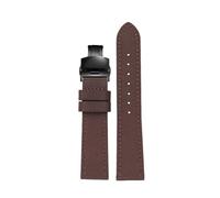 PJFSQAD 18mm/19/20 /21/22/ 23 /24mm Nylon Leather Watchband Fit For Seiko SRPC31J1/Fit For Citizen For Tissot All The Major Brands Mens Wrist(Brown Black,18mm)