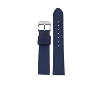 PJFSQAD 18mm/19/20 /21/22/ 23 /24mm Nylon Leather Watchband Fit For Seiko SRPC31J1/Fit For Citizen For Tissot All The Major Brands Mens Wrist(Blue sk,19mm)