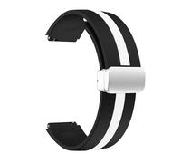 PJFSQAD 18MM 20mm 22mm Strap Fit For Samsung Galaxy Watch 6 5 4 44MM 40mm Band Active 2 Gear S3 Magnetic Button Bracelet Universal Correas