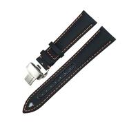 PJFSQAD 19mm 21mm Nylon Leather Canvas Watch Band 20mm 22mm Fit For Omega For Seamaster 300 At150 For Planet For Ocean For Tissot For CASIO For IWC For Longines Strap(Orange Line 1,20mm)