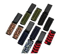 PJFSQAD 20 21MM Seven-core Umbrella Woven Nylon Watchband Fit For Huawei GT Smart Bracelet For Seiko For TIMES Men's Canvas Watch Strap(Camouflage brown,22mm)