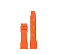 PJFSQAD 20mm/21mm/22mm Fluorine Rubber Watchband Fit For IWC Big PILOT'S Watches Spitfire For Portofino Family Mark 18 Strap(Orange,20mm)