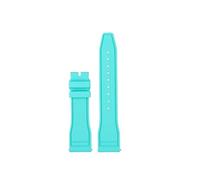 PJFSQAD 20mm/21mm/22mm Fluorine Rubber Watchband Fit For IWC Big PILOT'S Watches Spitfire For Portofino Family Mark 18 Strap(Mint green,20mm)
