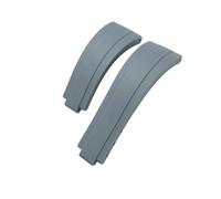 PJFSQAD 20mm 21mm Rubber Short Buckle Watchband Fit For Rolex For Daytona Submariner Role OYSTERFLEX Yacht Master Small Wrist Silicone Strap
