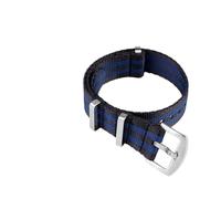 PJFSQAD 20mm 22mm Dark blue gray Khaki nylon strap Band Men's Fit For Omega For Seahorse For mido For Casio For Seiko NO 5 Samsung Galaxy Sports watchband