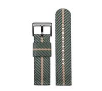 PJFSQAD 24mm Men Nylon Strap Fit For Casio For PROTREK PRW-6600 PRG-600YB PRG-650 GA2000 Quick release Sport fashion Canvas WatchBand Bracelet(Green rice-black)