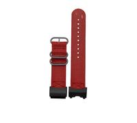 PJFSQAD 24mm Nylon Strap Fit For CASIO For G-Shock For Modified Big Mud King For GWG-1000-1A/A3/1A1GB/GG Canvas WatchBand Outdoor sports Men Accessories(Red-black bucke)