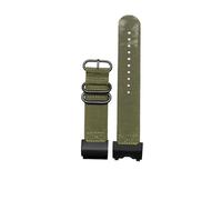 PJFSQAD 24mm Nylon Strap Fit For CASIO For G-Shock For Modified Big Mud King For GWG-1000-1A/A3/1A1GB/GG Canvas WatchBand Outdoor sports Men Accessories(Green-black bucke)