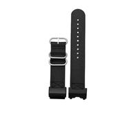 PJFSQAD 24mm Nylon Strap Fit For CASIO For G-Shock For Modified Big Mud King For GWG-1000-1A/A3/1A1GB/GG Canvas WatchBand Outdoor sports Men Accessories(Black-silver bucke)