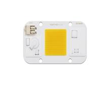 PJFSQAD AC 110V 220V LED Chip COB 50W No Welding Driverless 20W 30W Holder Pink Warm White Cold Fit for Matrix DIY Grow Light Floodlight(Warm White(3000K),5 pcs)