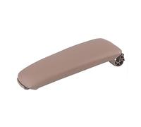 PJFSQAD Armrest Lid Center Console Artificial Leather Synthetic Arm Rest Storage Box Cover Fit For Audi A4 B6 B7 2002-2008(PU Leather Beige)