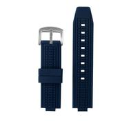 PJFSQAD Blue 26x12mm Convex End Silicone watchband 1853 Fit For TISSOT PRX T137.407 .410 orange Rubber Super player Men soft watch strap