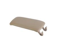 PJFSQAD Car Armrest Latch Cover Soft Cloth/PU Leather Center Console Storage Box Lid Fit For Audi A6 C5 1998-2005 4B0864245AG(PU Leather Khaki)