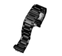 PJFSQAD Fit For Casio For G-SHOCK Watchband Solid Metal Stainless Steel Strap DW5600 M5610 DW6900 GA110 GA120 Men's Wristband Watch Bracelet(G20-02 Black)