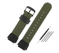 PJFSQAD Fit For Casio nylon Watch strap AE-1200WH SGW-300/400H/500H AQ-S810W AE-1000/1300 MRW-200H Convex 18mm Canvas Silicone Watchband