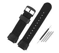 PJFSQAD Fit For Casio nylon Watch strap AE-1200WH SGW-300/400H/500H AQ-S810W AE-1000/1300 MRW-200H Convex 18mm Canvas Silicone Watchband