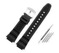 PJFSQAD Fit For Casio nylon Watch strap AE-1200WH SGW-300/400H/500H AQ-S810W AE-1000/1300 MRW-200H Convex 18mm Canvas Silicone Watchband