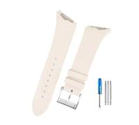 PJFSQAD Fit For Hamilton Adventure Elvis Presley Black Man H24655331 H24615331series Oblique Interface Rubber Watchbands 25mm(White-steel)