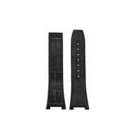 PJFSQAD Fit For Omega Constellation 41mm Watch Strap For Manhattan 39mm Series Layer Rubber Bottom Male Observatory Watchband 25 * 14mm(Black black-no clasp)
