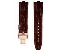 PJFSQAD Fit For Vacheron Constantin Danton Watch Strap For Crossover Four Seas VC 4300/4500V 5500V 7900V Series Raised Leather Band 24 * 7mm(Brown-rose gold)