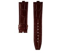 PJFSQAD Fit For Vacheron Constantin Danton Watch Strap For Crossover Four Seas VC 4300/4500V 5500V 7900V Series Raised Leather Band 24 * 7mm(Brown-no bucke)