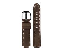 PJFSQAD Frosted leather strap Fit For Casio For G-Shock GM-110 GA110 GM-110GB GD120 GA-700 DW5600 frosted vintage watchband 16mm men's bracelet(Dark brown-black)