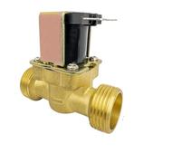 PJFSQAD G3/4 "AC 110/220V DC 5/12/24V Normally Closed Brass Solenoid Valve Fit for Water Control Magnetic Switching Valves(AC 220V)