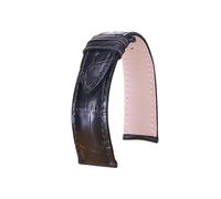 PJFSQAD Hide Leather Watch Straps Black Dark Brown Accessories Men Bands Fit For Frederique Constant Classic