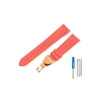 PJFSQAD High-end Silicone Watchbands Fit For Tudor 1958 Black Bay Bronze Small Copper Flower Red Series Strap 22mm(Red-RS-Z20)