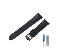 PJFSQAD High-end Silicone Watchbands Fit For Tudor 1958 Black Bay Bronze Small Copper Flower Red Series Strap 22mm(Black-BK-K13)