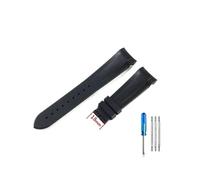 PJFSQAD High-end Silicone Watchbands Fit For Tudor 1958 Black Bay Bronze Small Copper Flower Red Series Strap 22mm(Black-No)