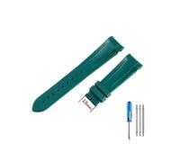 PJFSQAD High-end Silicone Watchbands Fit For Tudor 1958 Black Bay Bronze Small Copper Flower Red Series Strap 22mm(Green-No)