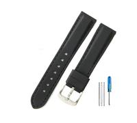 PJFSQAD Leisure Gentleman's Quick Release Silicone Watchbands Fit For Casio For Tissot For Citizen For Seiko For Rolex Moisturewicking Strap 18 20 22 24mm