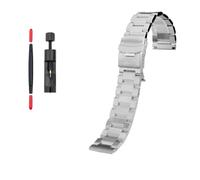 PJFSQAD Matte Black Steel Belt 20mm 22mm Fit For Timex T49963 T49905 TW4B14200 Stainless Strap Men Metal Watch Band(3107-silver,20mm)