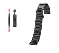 PJFSQAD Matte Black Steel Belt 20mm 22mm Fit For Timex T49963 T49905 TW4B14200 Stainless Strap Men Metal Watch Band(3118-black,20mm)