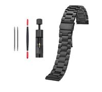 PJFSQAD Matte Black Steel Belt 20mm 22mm Fit For Timex T49963 T49905 TW4B14200 Stainless Strap Men Metal Watch Band(54-black,22mm)