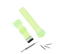 PJFSQAD Men's resin strap watch accessories pin buckle Fit For Casio For GSHOCK GA100 GA110 GA120 GD120 sports waterproof women band(Transparent green)