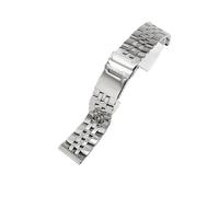 PJFSQAD Mens Smooth And Shiny ，durable Stainless Steel Watch Strap Fit For Breitling Accessories 20/22/24mm Silver, Gold, Black