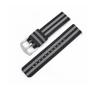 PJFSQAD Nylon Strap Fit For Samsung Galaxy Watch 42mm 20mm 22mm 3 41mm 46mm Active 2 For Gear For Amazfit Bip Band(Black 2 silver,22mm)